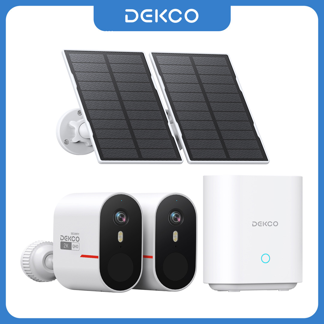 Home Security Panel - Dekco 3MP WiFi Solar Camera System