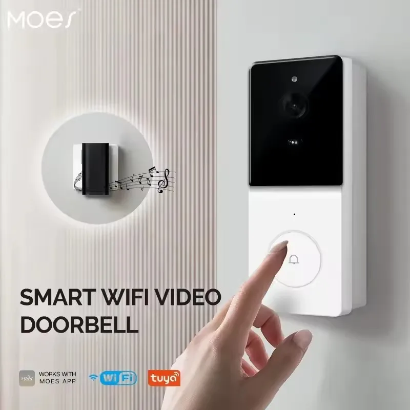 Home Security Doorbell Camera - Moes WIFI Video Doorbell Camera Wireless