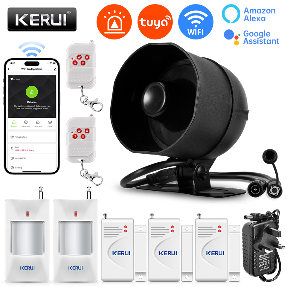 Sim Gsm Alarm - KERUI 120db Siren Alarm System WiFi