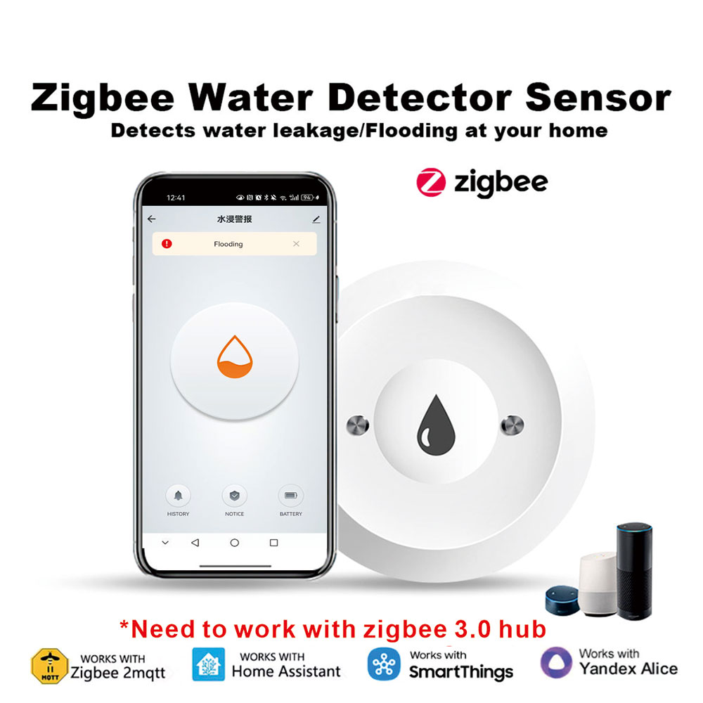 Sim Gsm Alarm - ZigBee Smart Water Leak Sensor Water