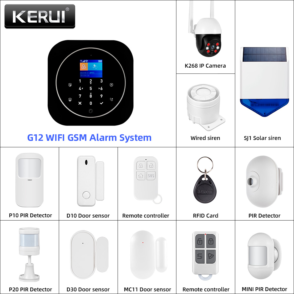 KERUI G12 2G Wifi Wireless Hom - Home Security Diy recension och pris