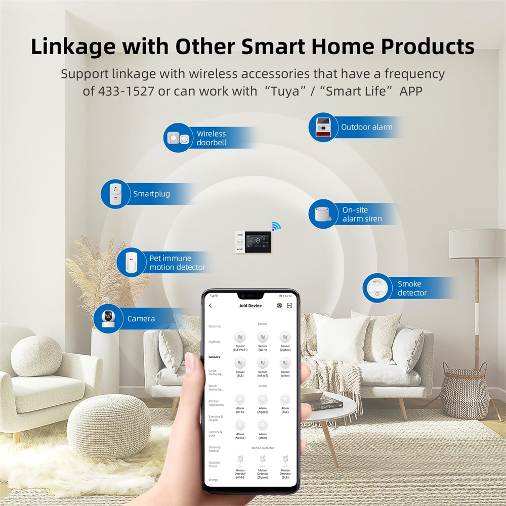 2.4G WIFI Smart GSM Alarm Syst - Sim Gsm Alarm recension och pris