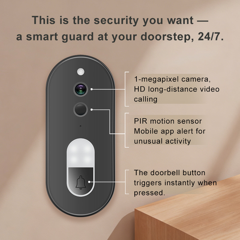Tuya 1080P HD Wireless WiFi Vi - Home Security Doorbell Camera recension och pris