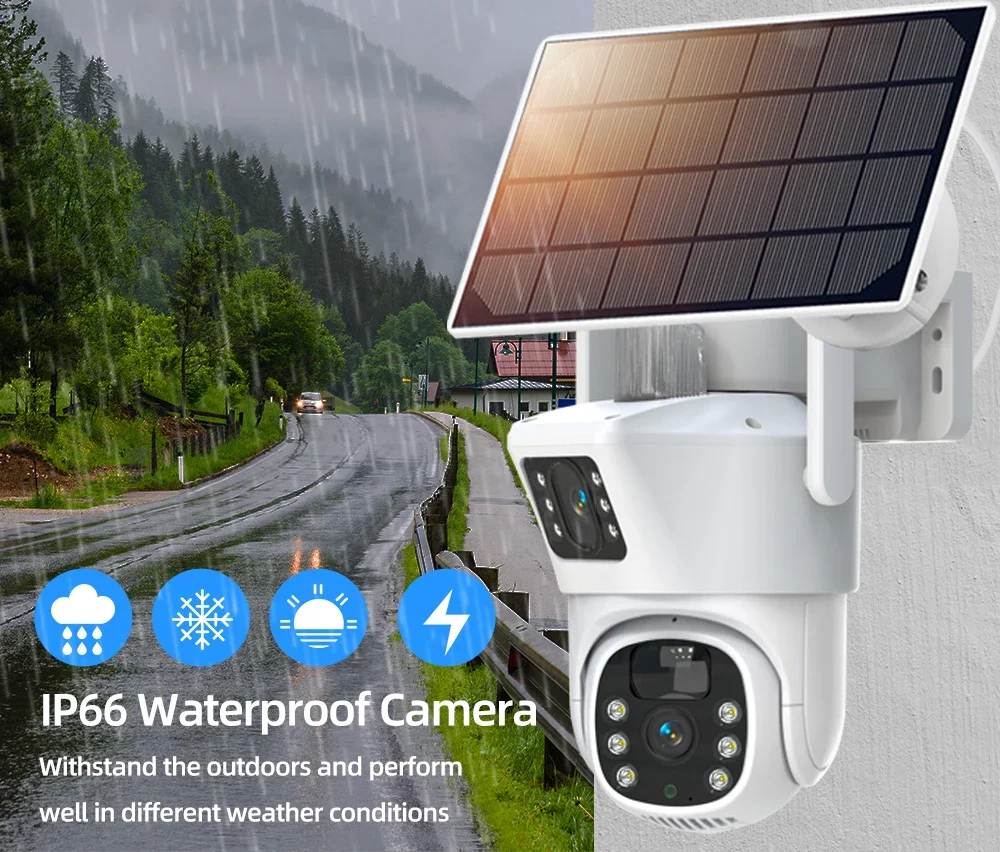 4K 8MP Dual Lens Wifi Solar CC - Home Security Panel recension och pris