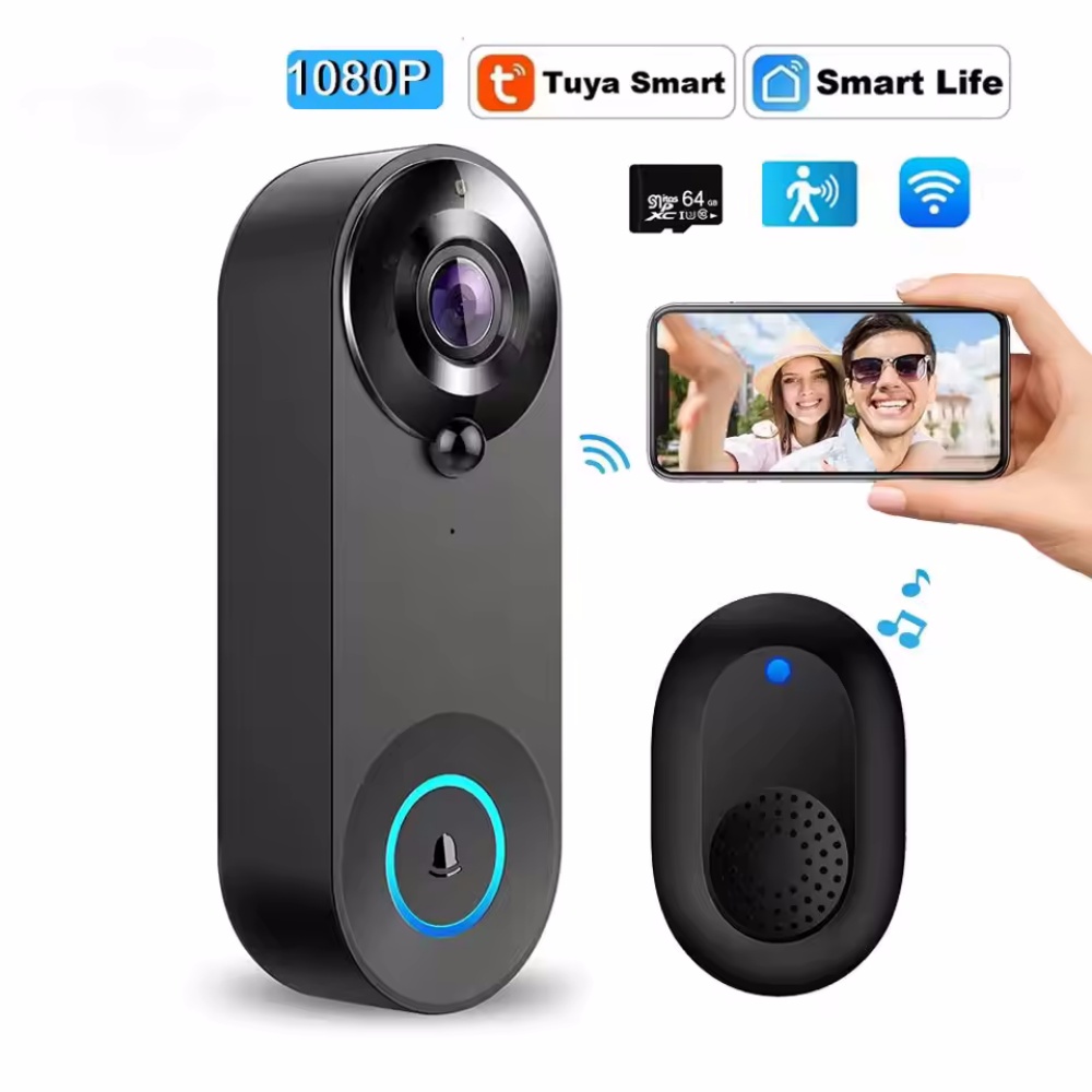 Tuya 1080P Wireless WIFI Doorb - Home Security Doorbell Camera recension och pris
