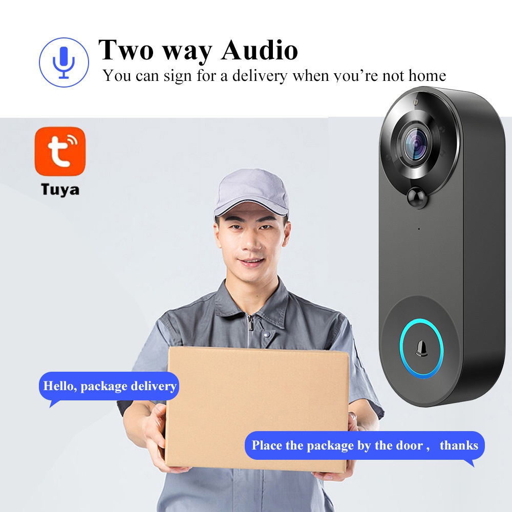 Tuya 1080P Wireless WIFI Doorb - Home Security Doorbell Camera recension och pris