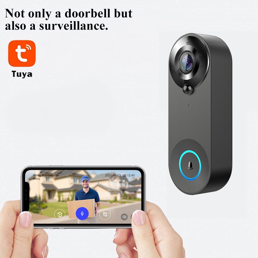 Tuya 1080P Wireless WIFI Doorb - Home Security Doorbell Camera recension och pris