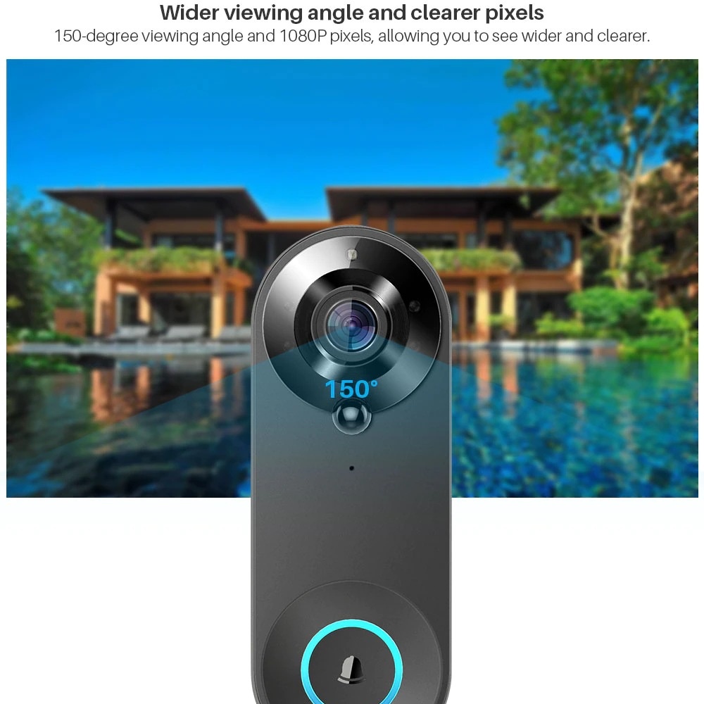 Tuya 1080P Wireless WIFI Doorb - Home Security Doorbell Camera recension och pris