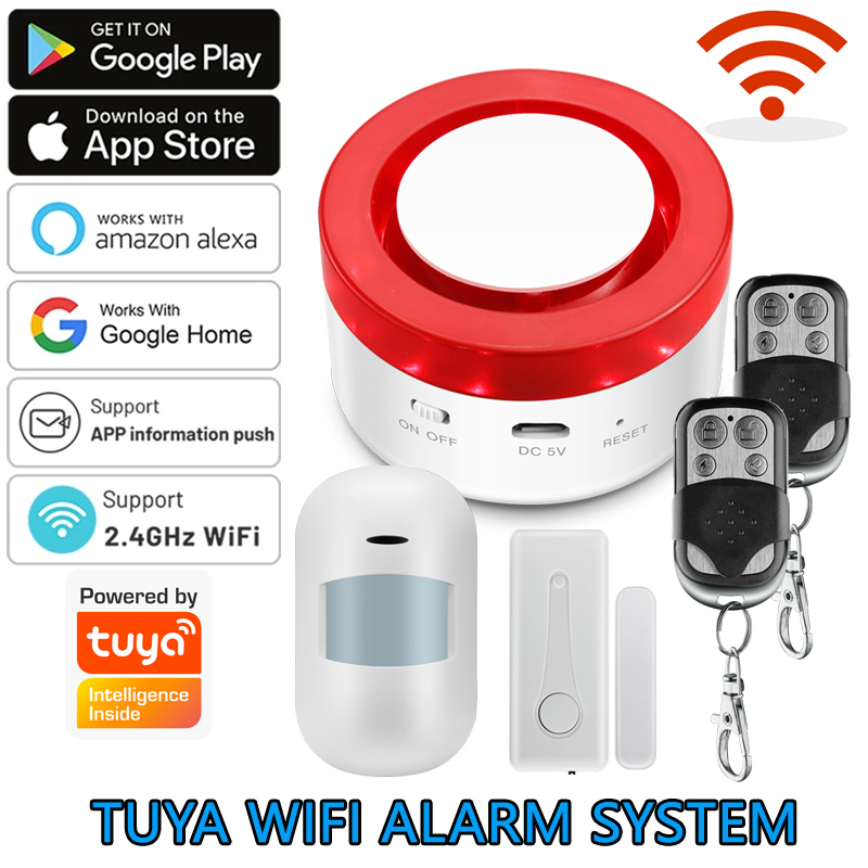 WiFi Tuya Home Alarm System 12 - Sim Gsm Alarm recension och pris