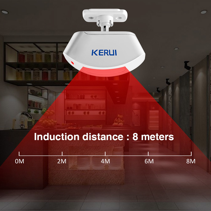 KERUI Wireless Curtain Infrare - Sim Gsm Alarm recension och pris