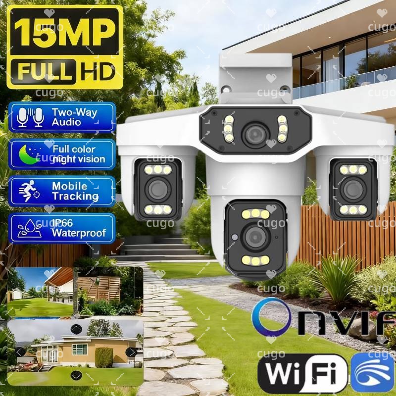 15MP 8K Wifi IP Camera Three L - Home Security Police recension och pris