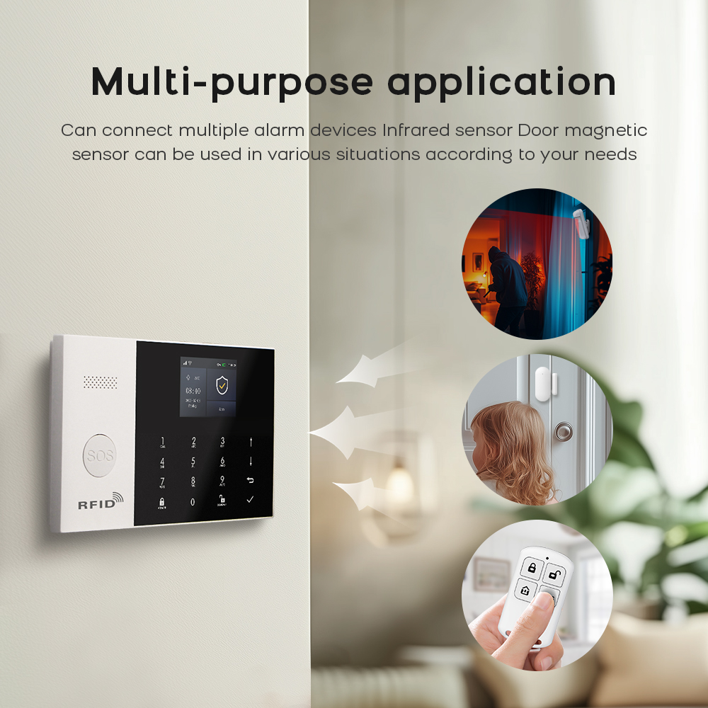 4G Alarm System Security Home  - Sim Gsm Alarm recension och pris
