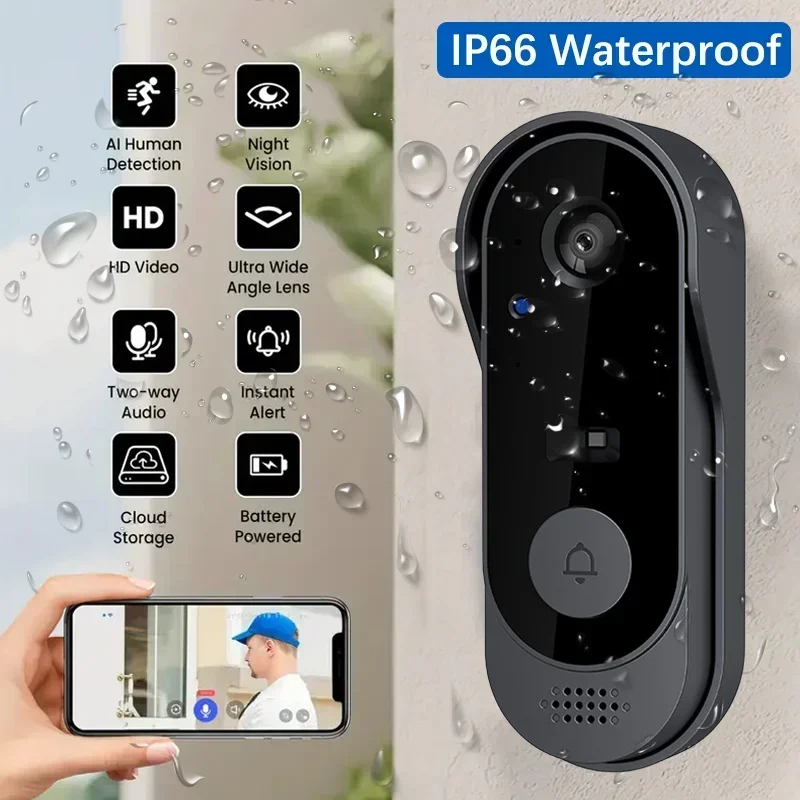 Video HD Wireless Waterproof D - Home Security Doorbell Camera recension och pris