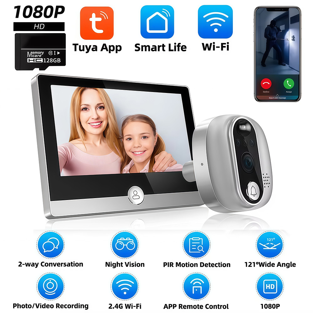 Tuya 1080P WiFi Door Bell Came - Home Security Doorbell Camera recension och pris