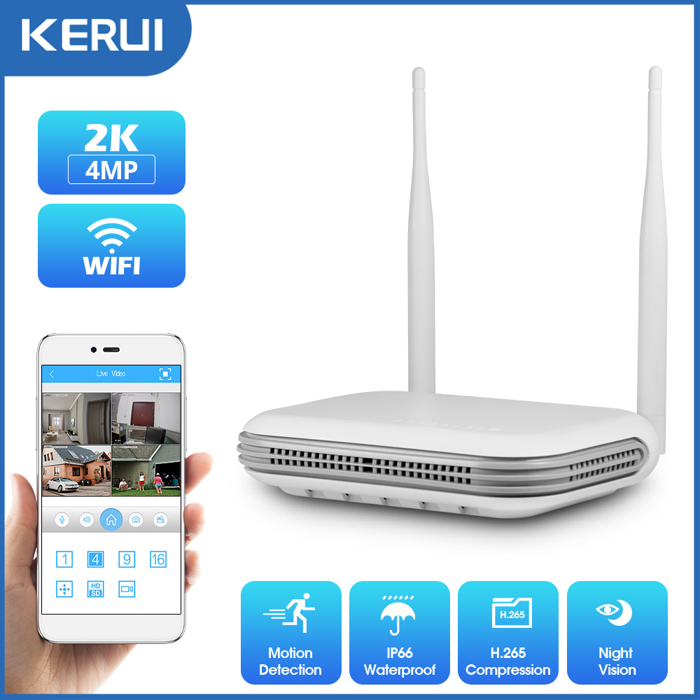 KERUI 2K 3K 4MP 8CH NVR WIFI O - Home Security Panel recension och pris