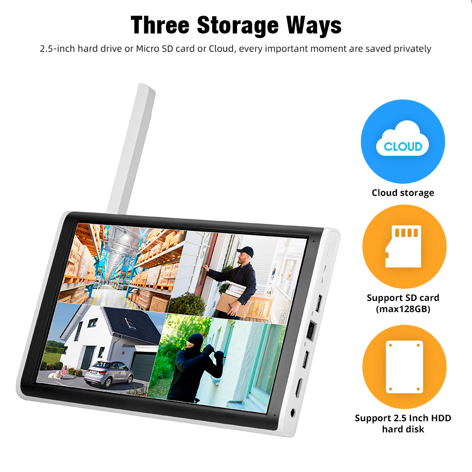 KERUI 2K 3K 4MP 8CH NVR WIFI O - Home Security Panel recension och pris