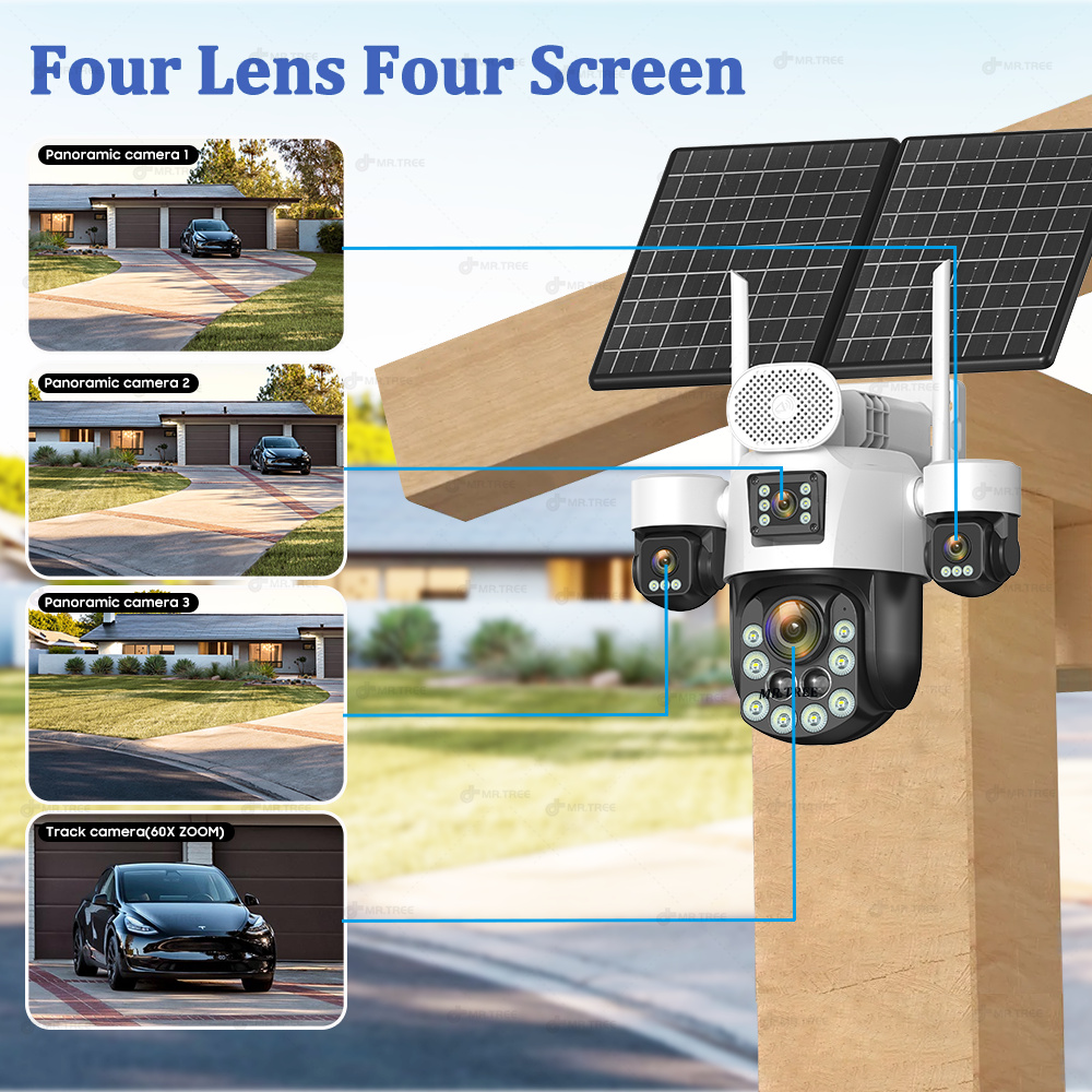AOV Four Lens Outdoor Surveill - Home Security Panel recension och pris
