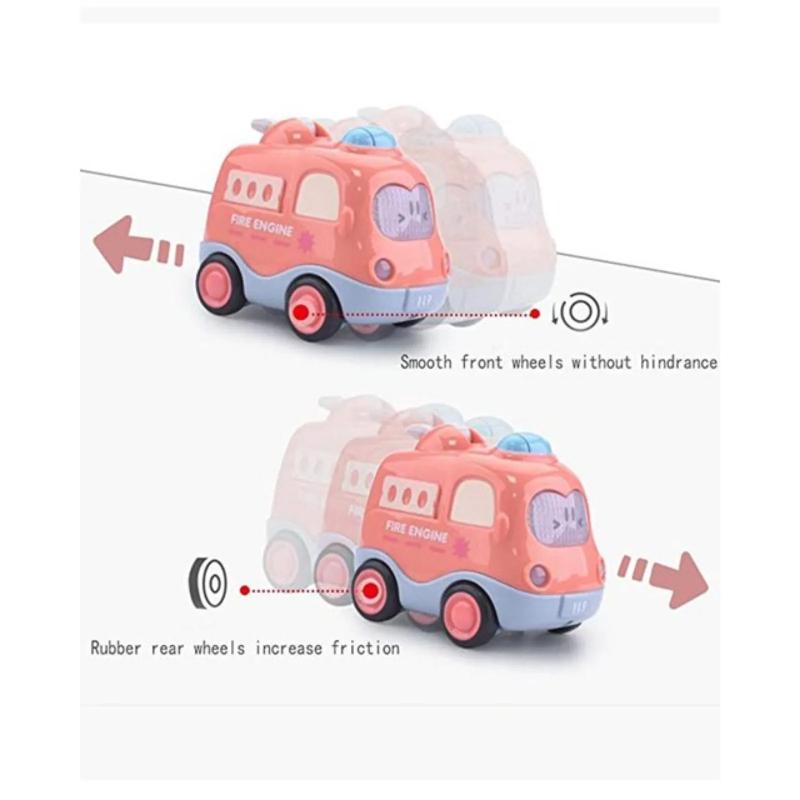 Pull Back Vehicle Toy Toddlers - Home Security Police recension och pris