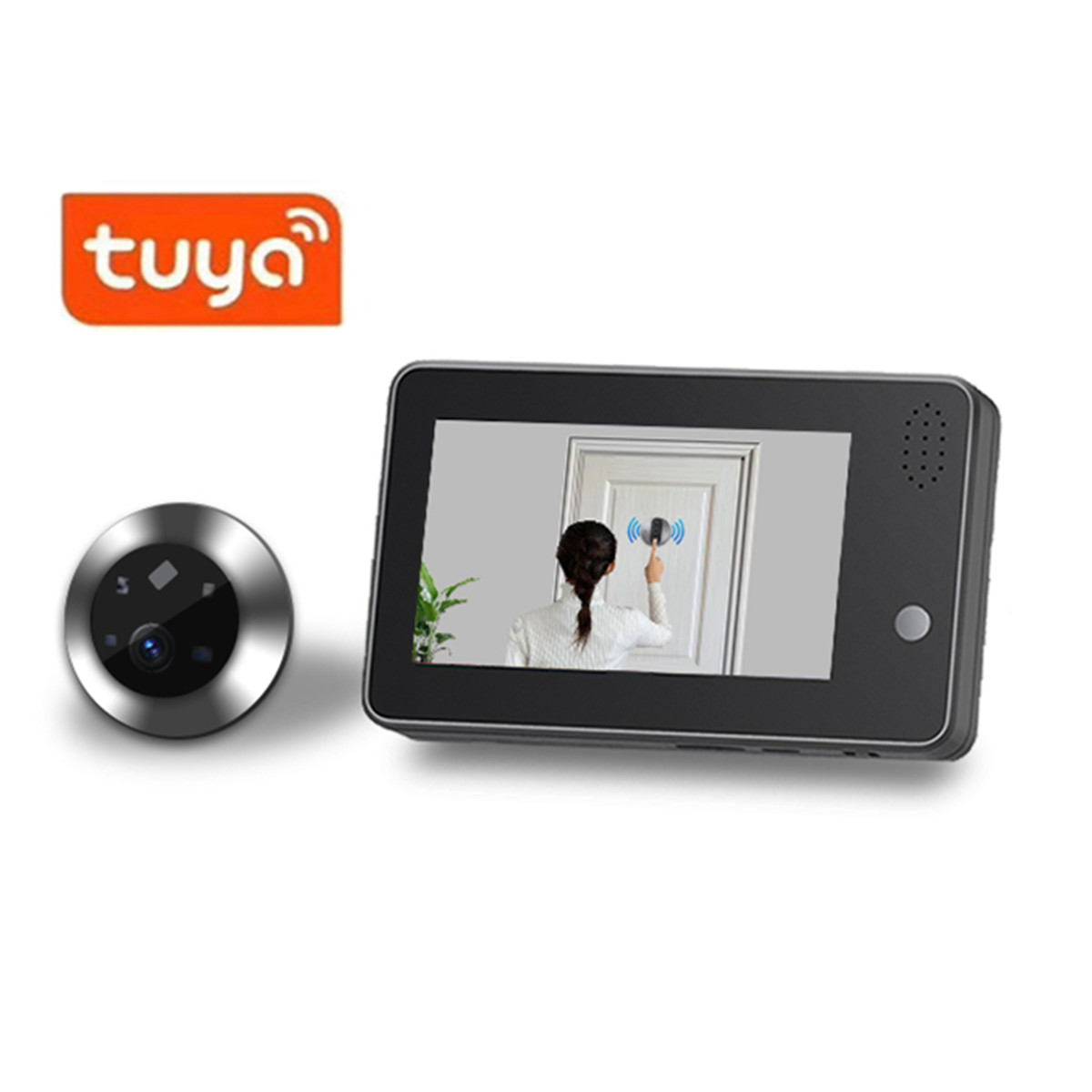 4.3inch Tuya Smartlife WiFi Do - Home Security Doorbell Camera recension och pris