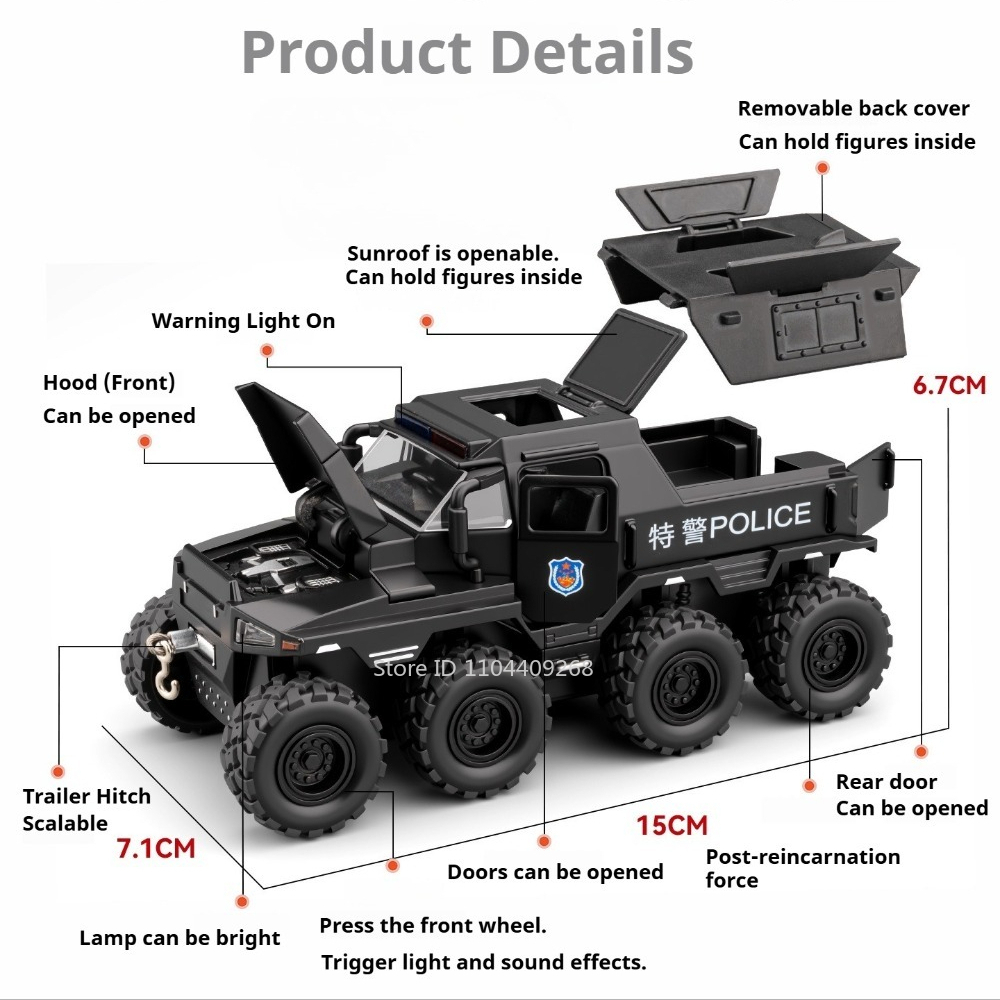 1:32 Conqueror Police Car Mode - Home Security Police recension och pris