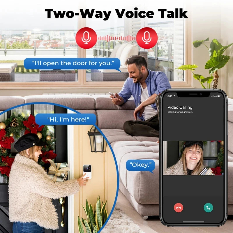 Smart Home WiFi Video Doorbell - Home Security Doorbell Camera recension och pris