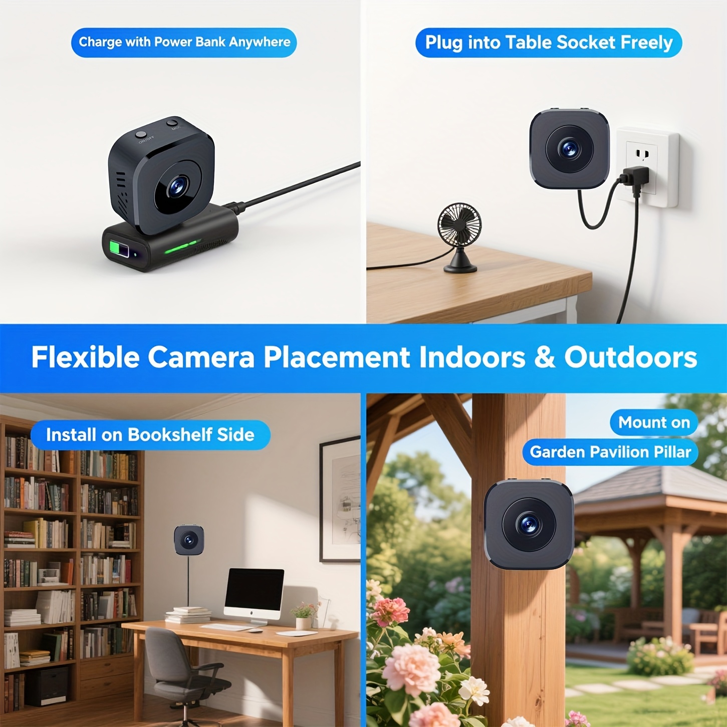 1080P HD Mini WiFi Camera Indo - Home Security Panel recension och pris