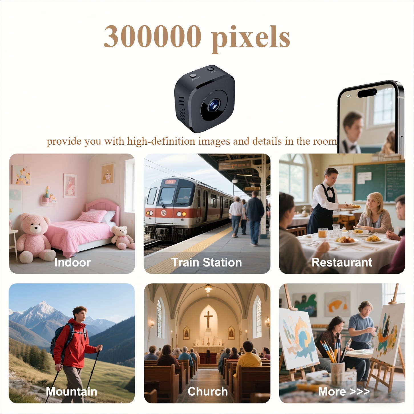 1080P HD Mini WiFi Camera Indo - Home Security Panel recension och pris
