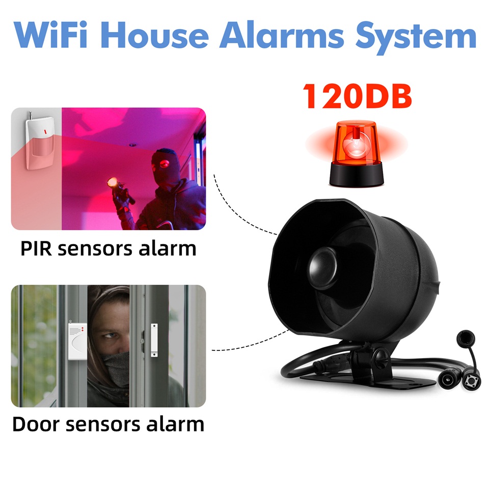 KERUI 120db Siren Alarm System - Sim Gsm Alarm recension och pris