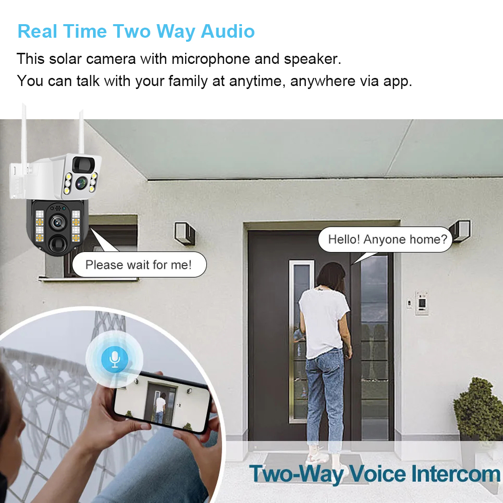 WiFi/4G Solar Camera IP CCTV S - Home Security Panel recension och pris