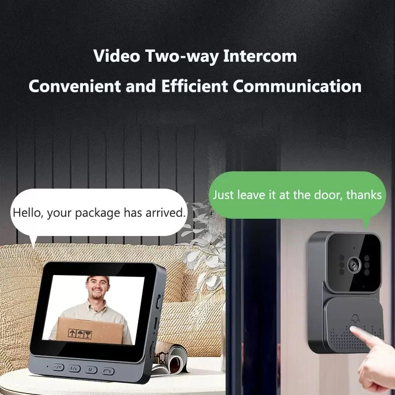 Wireless Video Intercom Doorbe - Home Security Doorbell Camera recension och pris