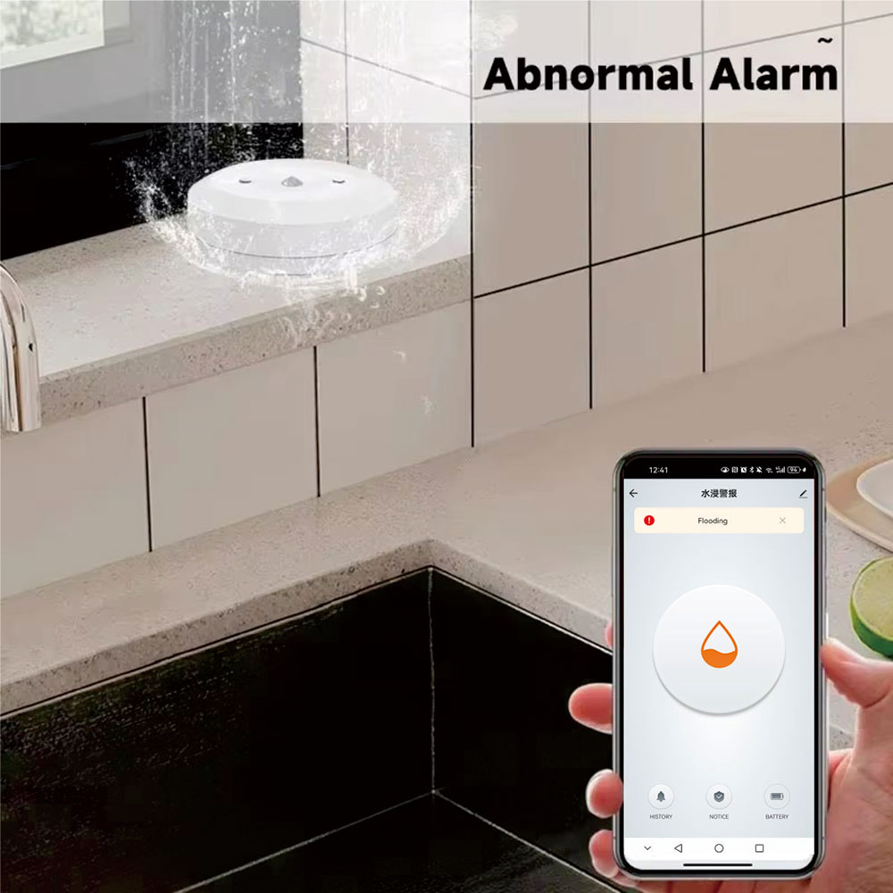 ZigBee Smart Water Leak Sensor - Sim Gsm Alarm recension och pris