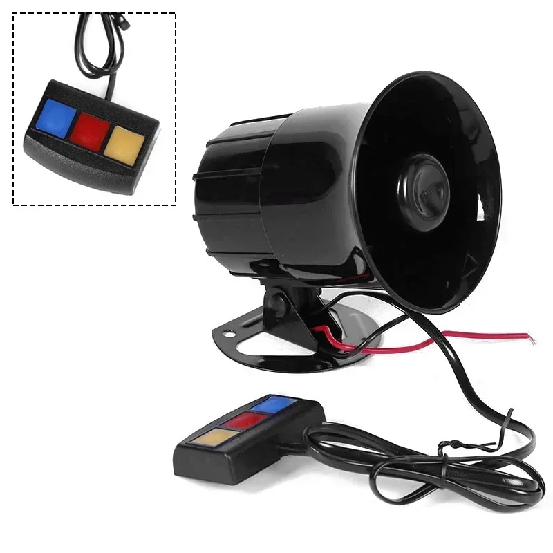 12V 3 Tone Sound Loud Car Horn - Home Security Police recension och pris