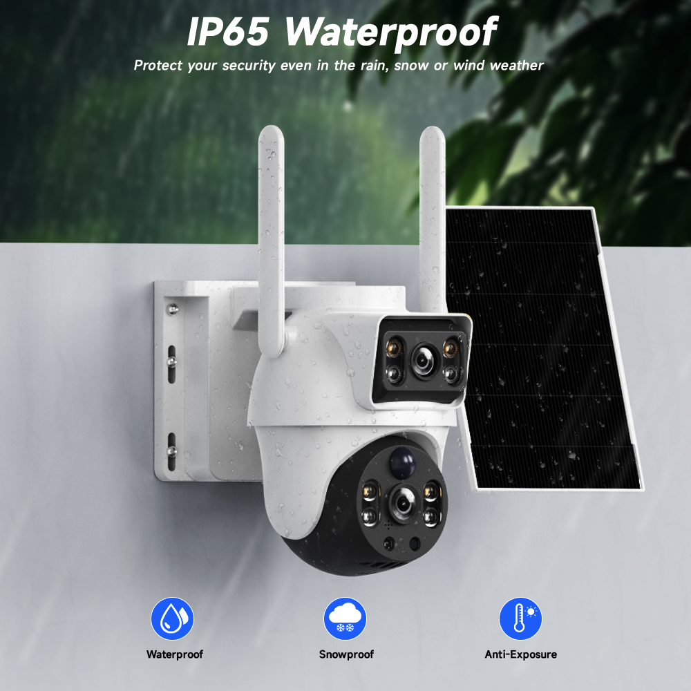 WiFi Solar Camera Dual Lenses  - Home Security Panel recension och pris
