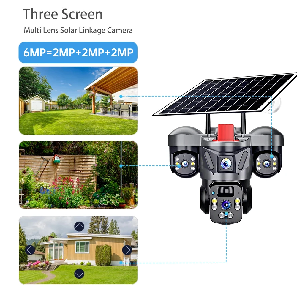 KERUI Outdoor PTZ 6MP 4G SIM W - Home Security Panel recension och pris