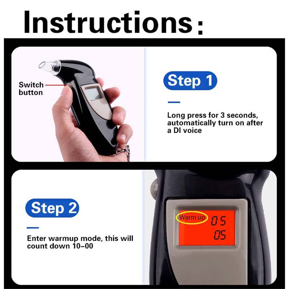 Portable Alcohol Tester Digita - Home Security Police recension och pris