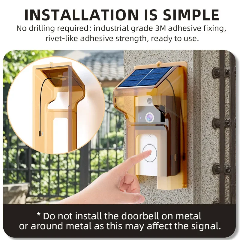 2026 Wireless Solar Smart Door - Home Security Doorbell Camera recension och pris