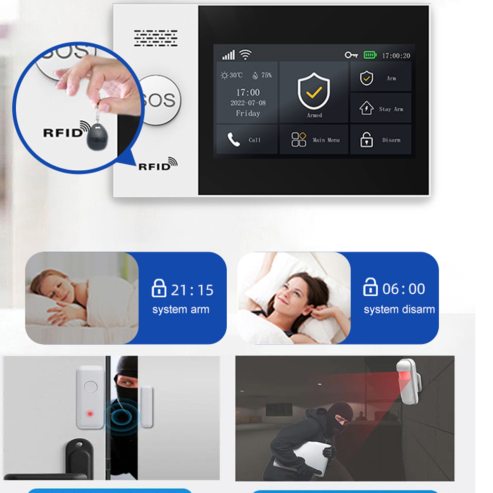 PGST 4G Tuya Smart Home Alarm  - Sim Gsm Alarm recension och pris