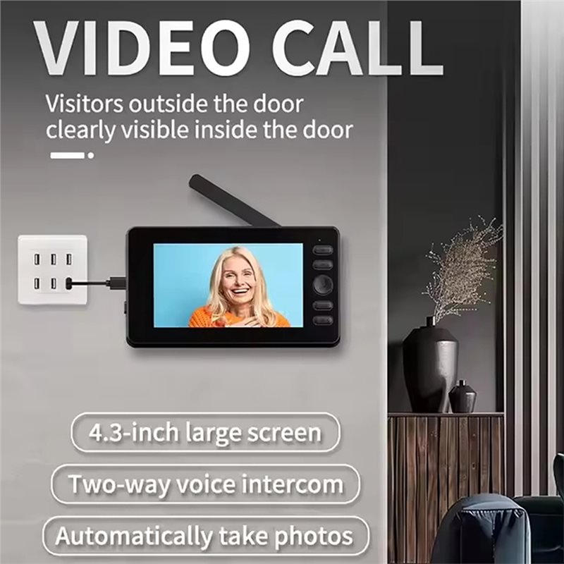 T81C! Wireless Video Doorbell  - Home Security Doorbell Camera recension och pris
