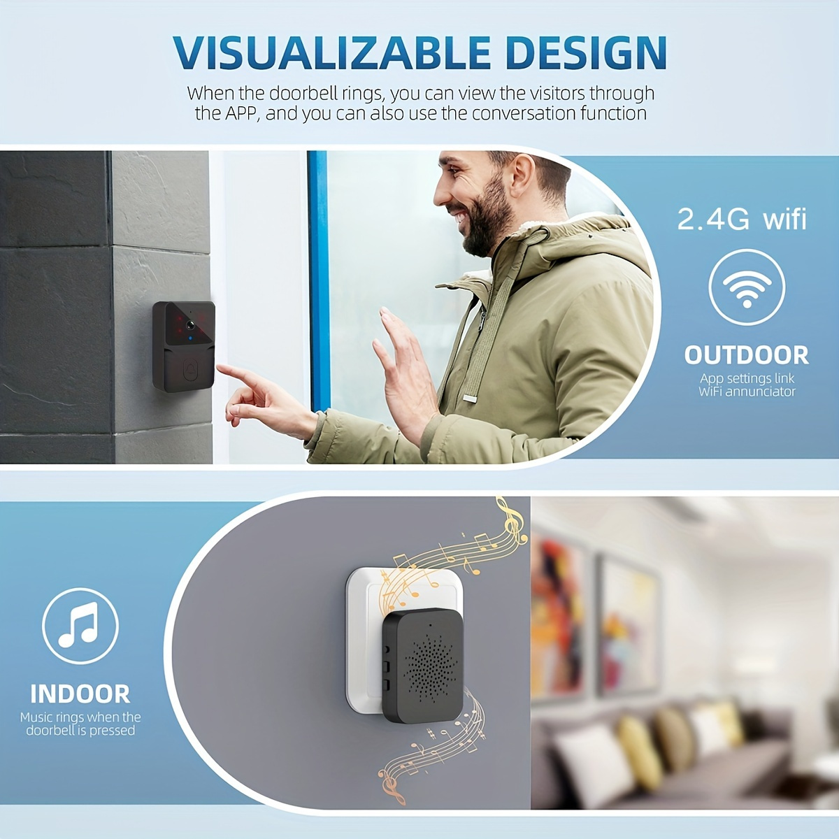 Tuya Wireless Smart Video Door - Home Security Doorbell Camera recension och pris